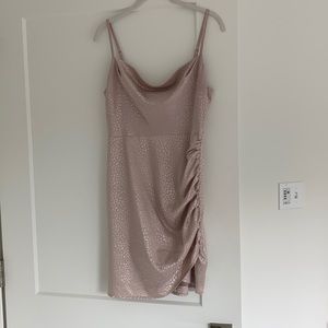 NEVER WORN! Silky patterned mini dress